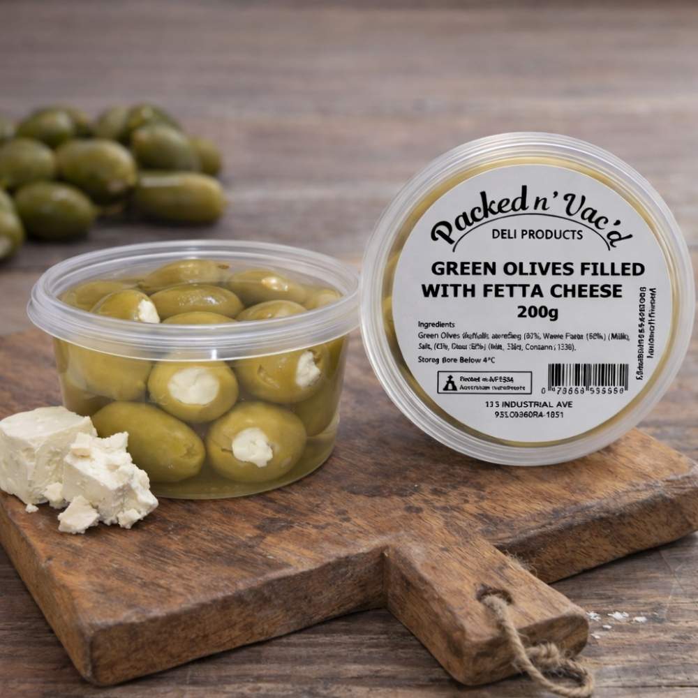 Green Olives Filled With Fetta Cheese