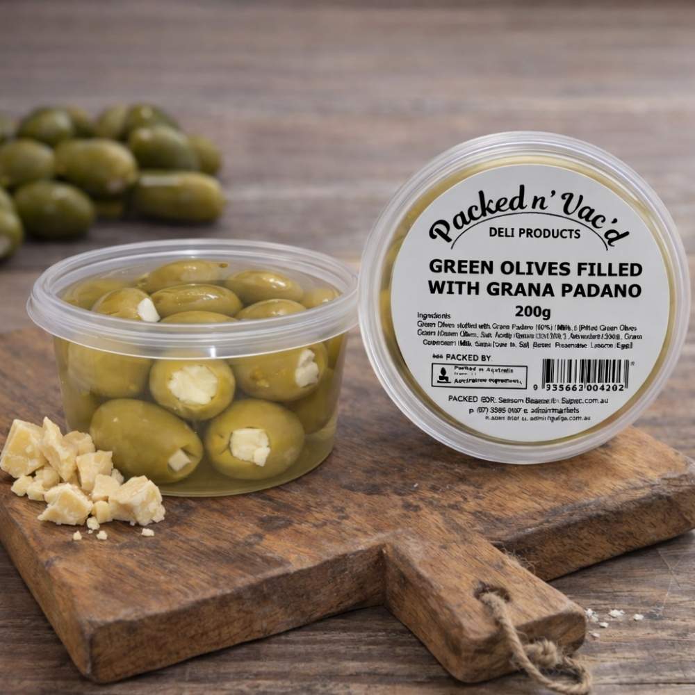 Green Olives Filled With Grana Padano