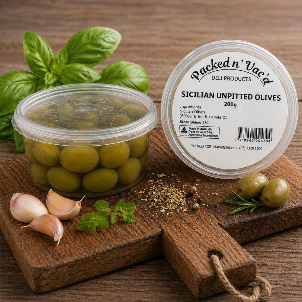 Sicilian Olives Unpitted In Brine